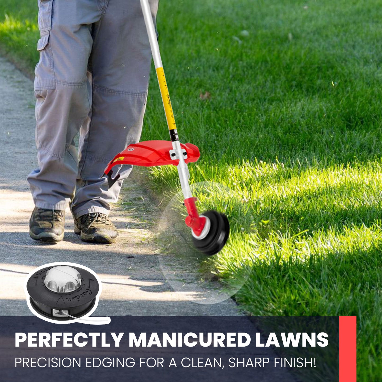 Grade 52cc Petrol Garden Multi Tool, 1 Pole, Toolbag, Strimmer, Hedge Trimmer, Pruner, Brush Cutter