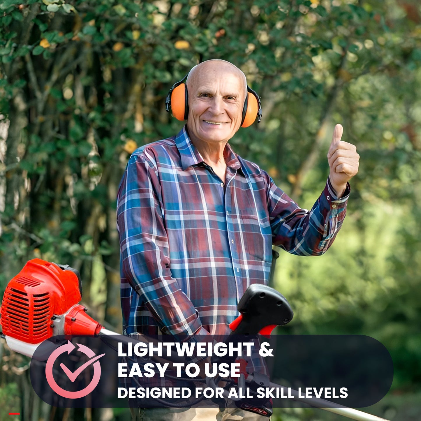 Grade 52cc Petrol Strimmer & Brush Cutter – Pull Start, 3T Blade, Wire Brush, String Trimmer for Garden