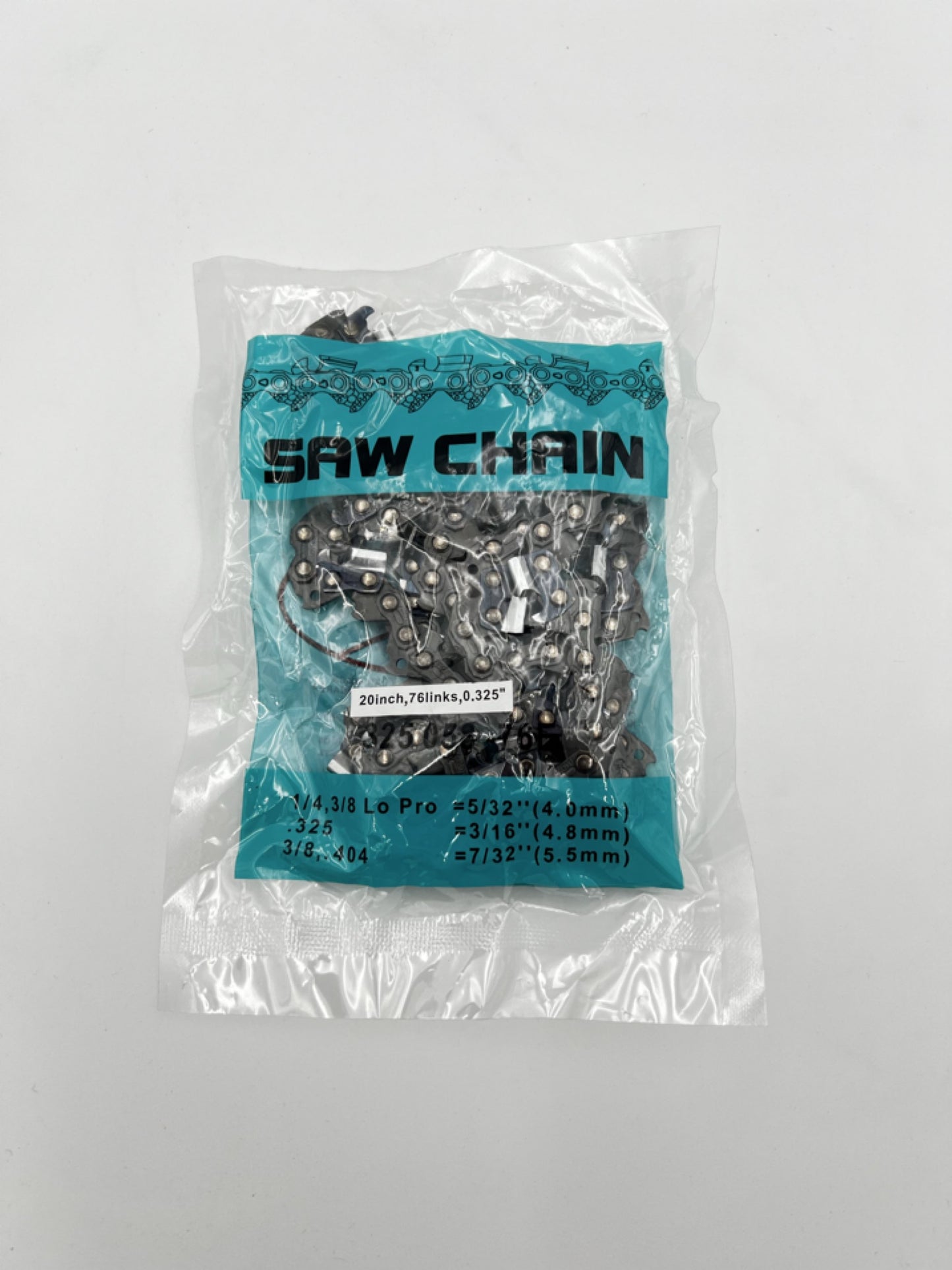 BU-KO 20" Chainsaw Chain, 76 Drive Links, 0.325" Pitch – Replacement Chain for BU-KO Petrol Chainsaws