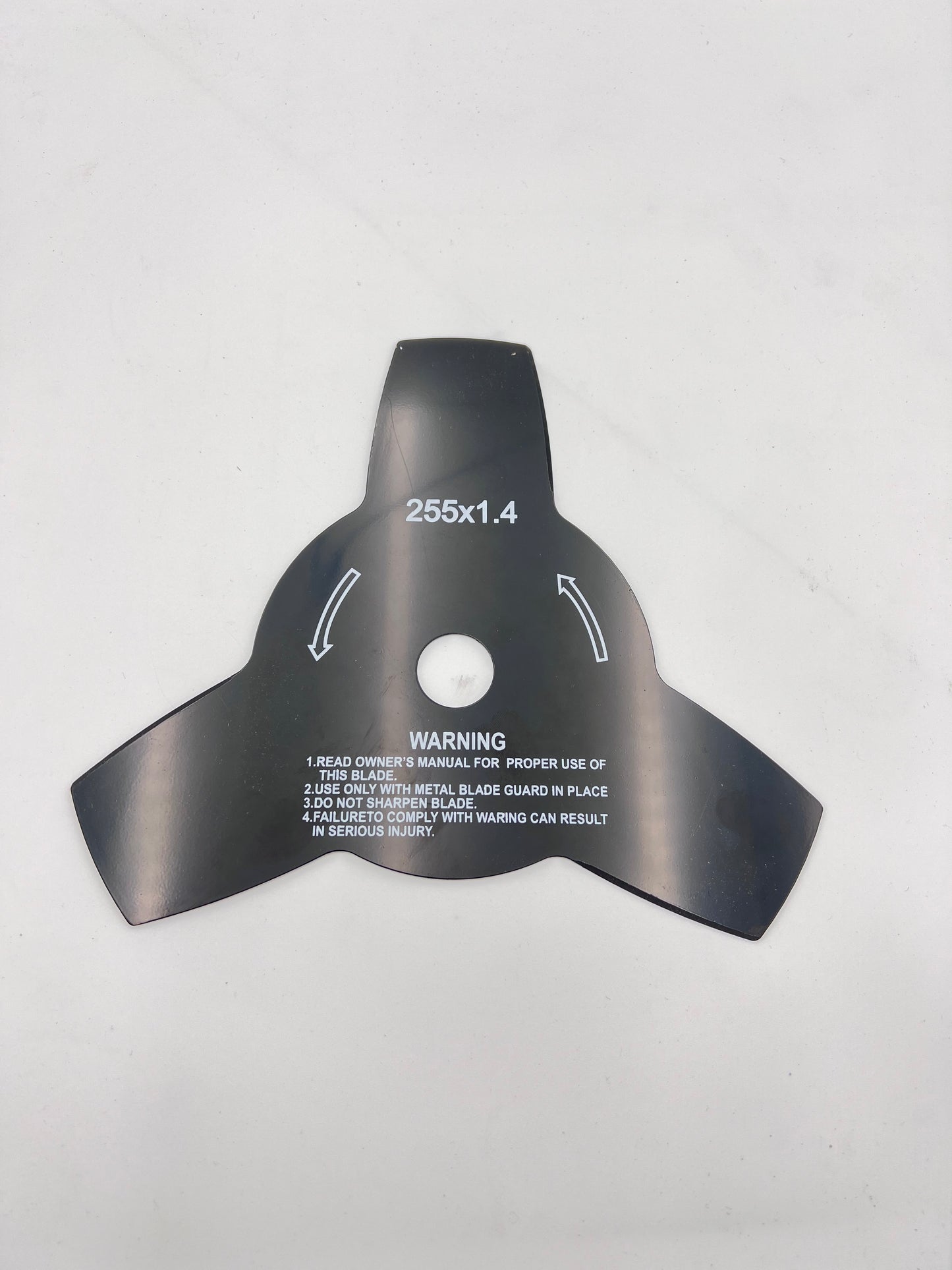 BU-KO Replacement 3-Tooth Brush Cutter Blade 255 x 1.4 mm – Heavy-Duty Steel Blade for Grass, Weeds & Undergrowth